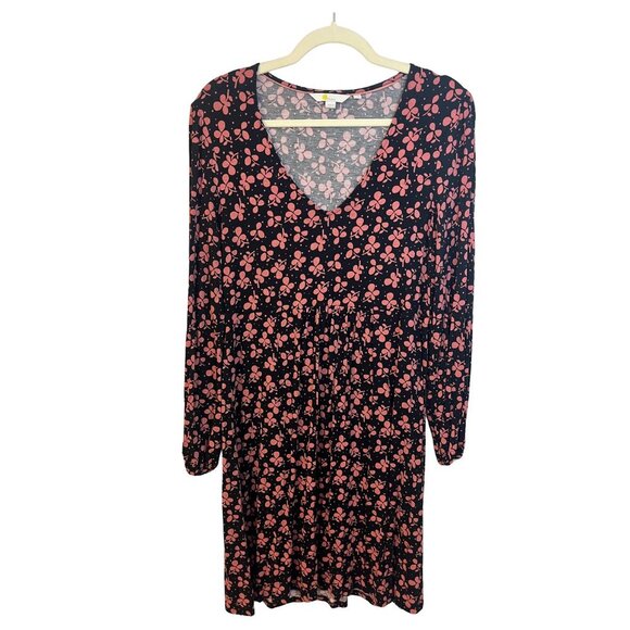 Boden Clover Print Hattie Jersey Dress - Size 12P - Picture 5 of 9